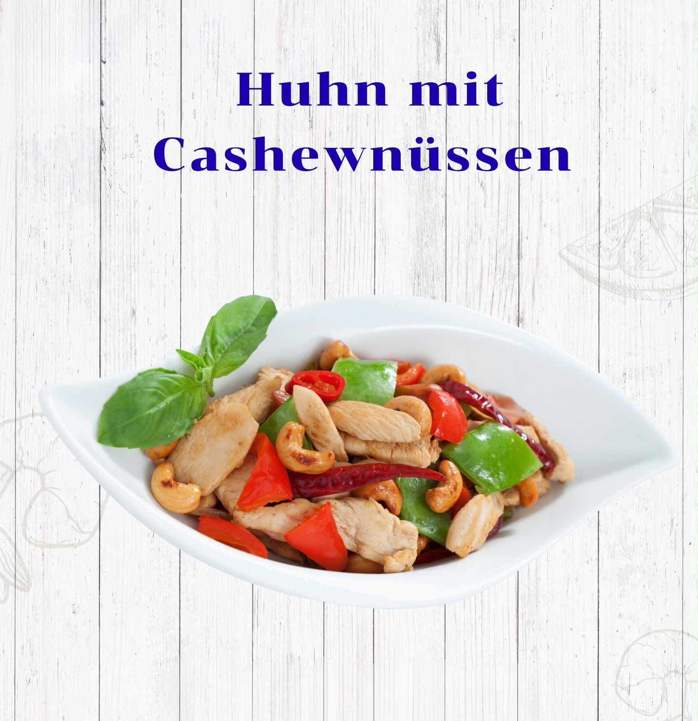 Huhn mit Cashewnüssen